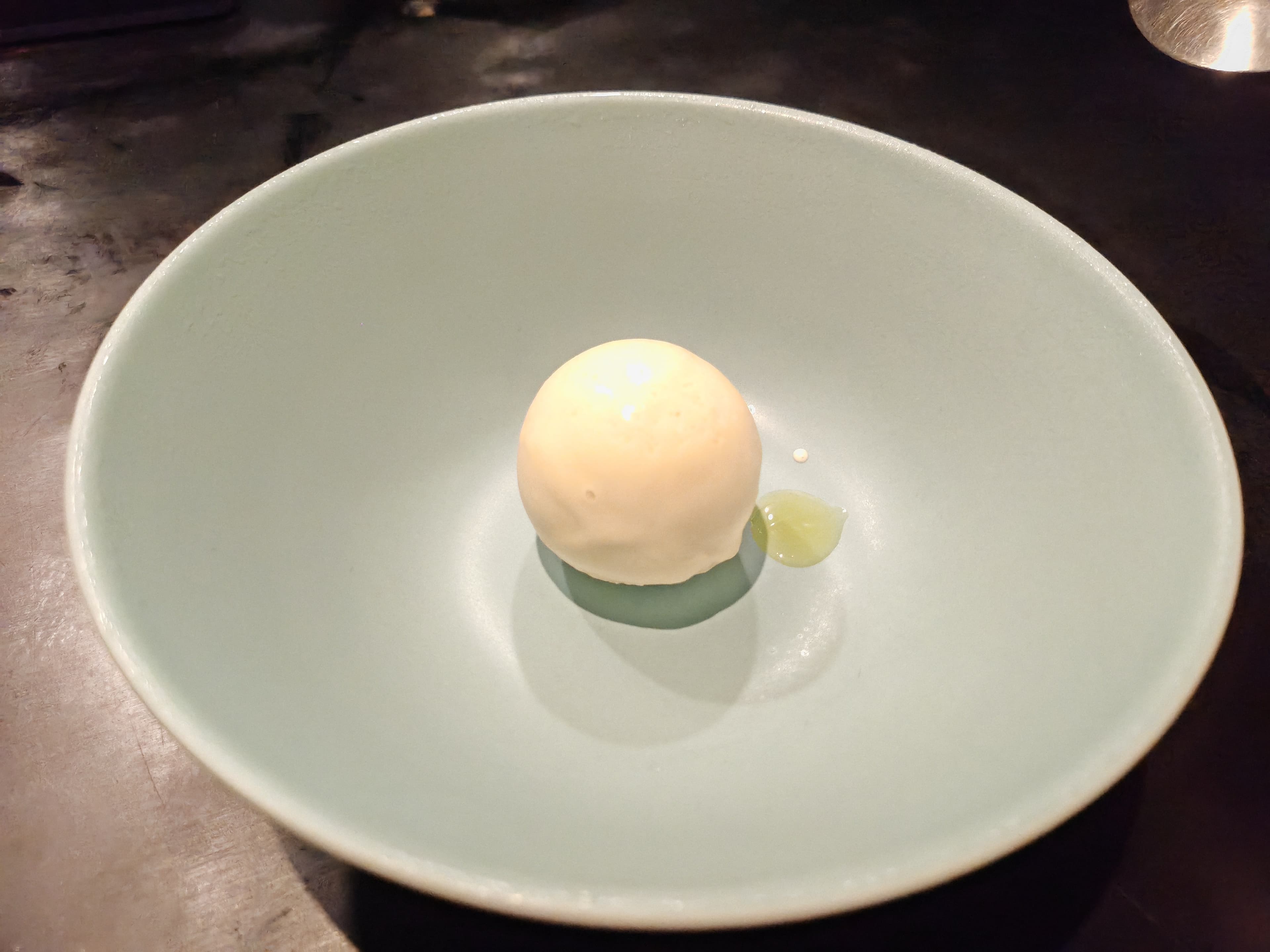 Course 10 — Horlicks ice cream sphere
